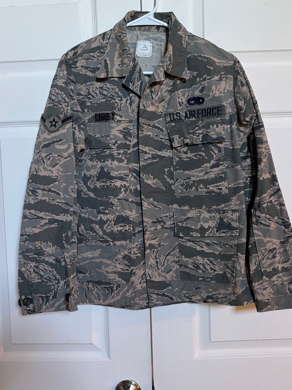 US Air Force USAF ABU Digital Tiger Stripe Camo Utility Jacket Coat 34XS